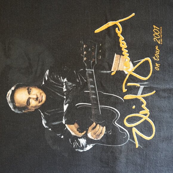 Vintage 2001 Gildan Neil Diamond 2001 Tour Men's XL T-Shirt RN# 93846 - Picture 14 of 16